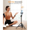 EUCOS 62″ Phone Tripod, Tripod for iPhone & Selfie Stick with Remote, Extendable Cell Phone Stand & Ultimate Phone Holder, Solidest Phone Stand Compatible with iPhone/Android(Inferno Mix Carbon Black)