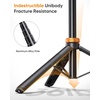 EUCOS 62″ Phone Tripod, Tripod for iPhone & Selfie Stick with Remote, Extendable Cell Phone Stand & Ultimate Phone Holder, Solidest Phone Stand Compatible with iPhone/Android(Inferno Mix Carbon Black)
