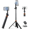 EUCOS 62″ Magsafe Tripod, Tripod for iPhone & Magnetic Selfie Stick Tripod with Remote, Strong Magnetic Phone Holder for Magsafe, Extendable Phone Tripod Stand for iPhone
